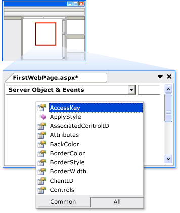 IntelliSense in Code view