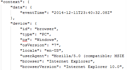 Schermopname van het weergeven van de telemetrie met een geschikt hulpprogramma