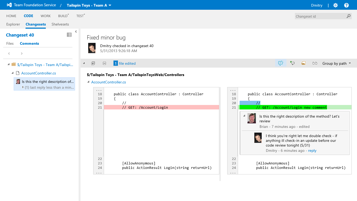 Lightweight code commenting