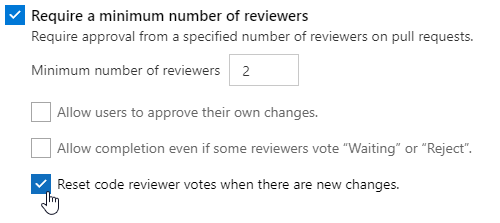 Reset votes setting