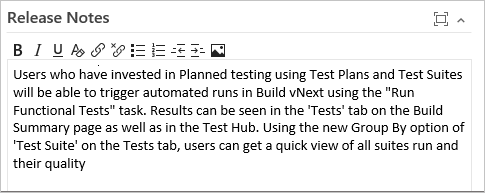 HTML field shown on work item form