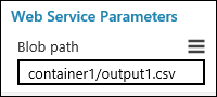 Webserviceparameter