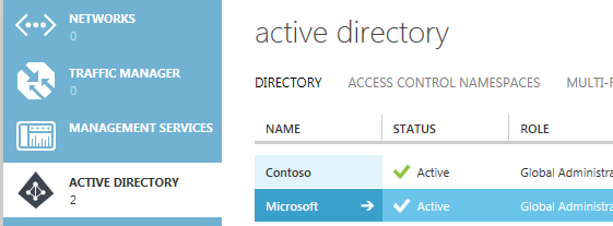 Lijst met beschikbare Active Directory-items