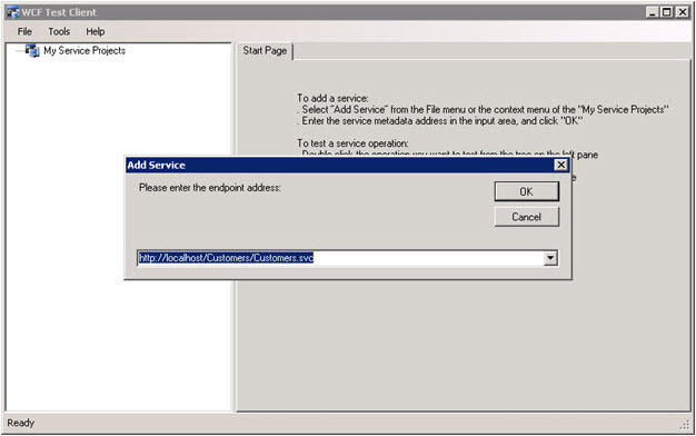 WCF test client
