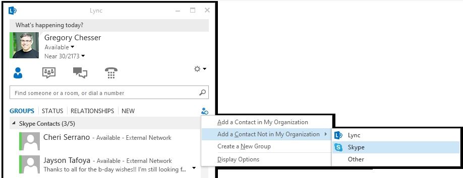 Add Skype Contact