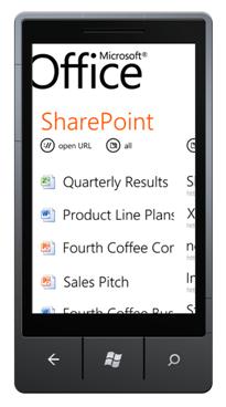 SharePoint Workspace Mobile for Windows Phone 7