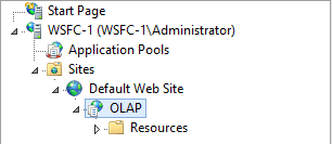 OLAP folder after app conversion