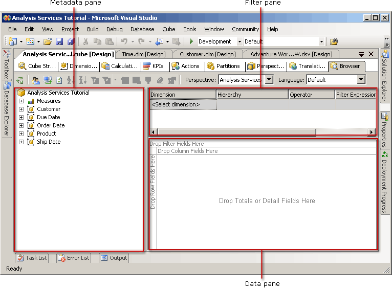 Individual panes in Cube Designer