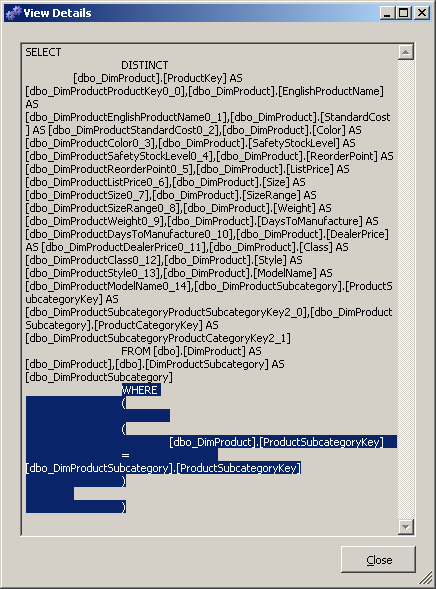 SELECT DISTINCT clause showing WHERE clause