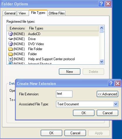 Folder Options Dialog