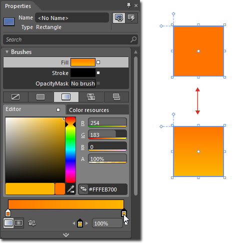 Modify gradient