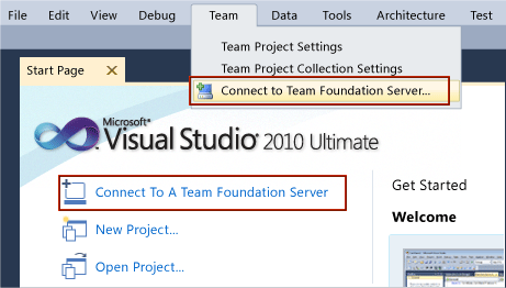 Connect to Team Foundation Server