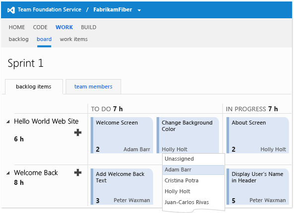 Assign the task to a specific person