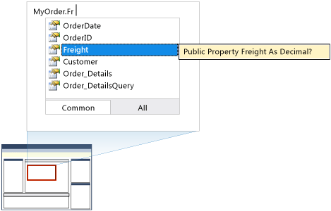 Properties of an Entity Object