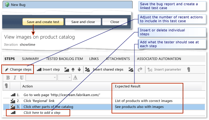 Creating a test case from a bug.