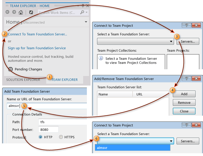 Connect to Team Foundation Server