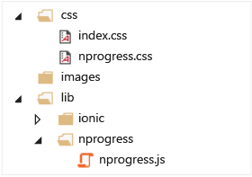 NProgress in the project structure