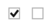 Checked and unchecked checkboxes