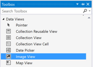 Select an Image View from the Toolbox