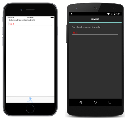 Sample Application with Attached Behavior