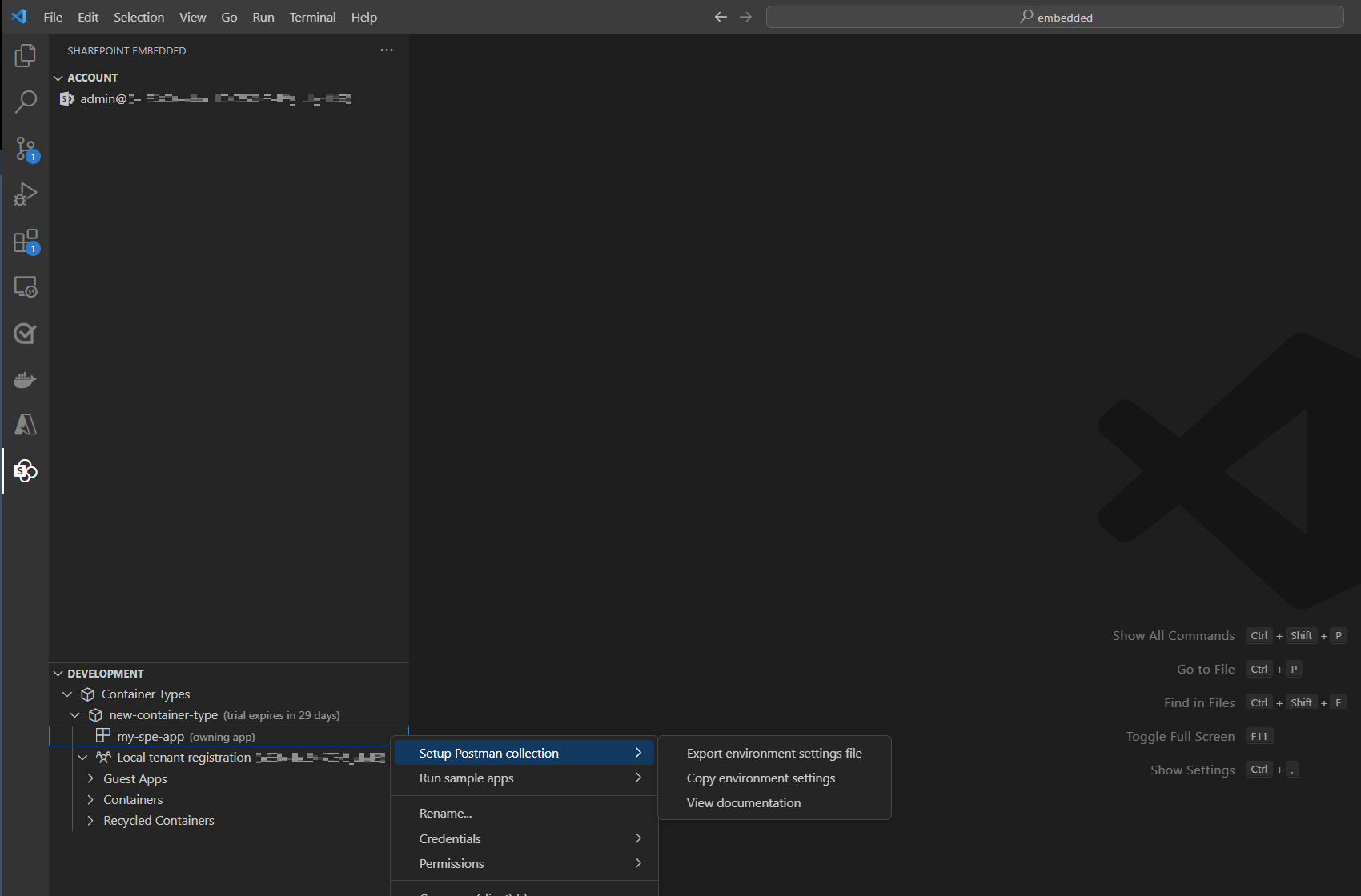 Export Postman Environment