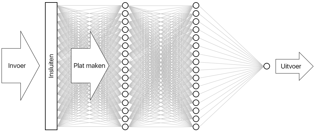 Het neurale netwerk visualiseren.