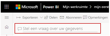 Schermopname van het veld 'Vragen over uw gegevens'.