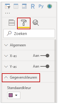 Indelingsopties Voor afbeelding van visualisatie voor standaardkleur.