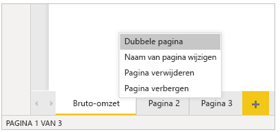 Schermopname van de optie Dubbele pagina onderaan de pagina.