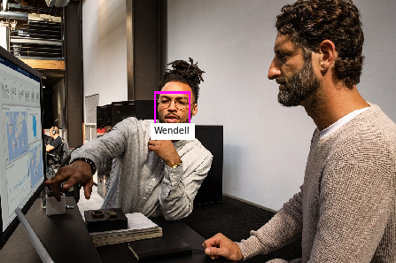 Een persoon die is geïdentificeerd als 'Wendell'