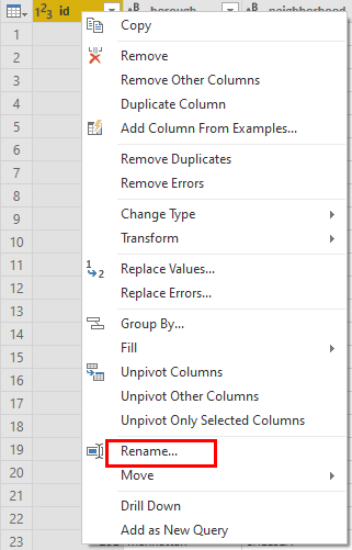 De naam van kolommen wijzigen in Power BI