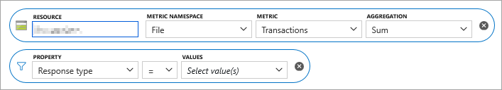 Schermopname van het eigenschapsfilter Antwoordtype.