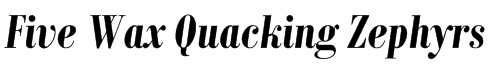 Bodoni MT Condensed Bold Italic