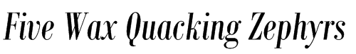 Bodoni MT Condensed Italic