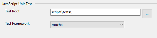 schermopname van het testhoofd- en testframework.