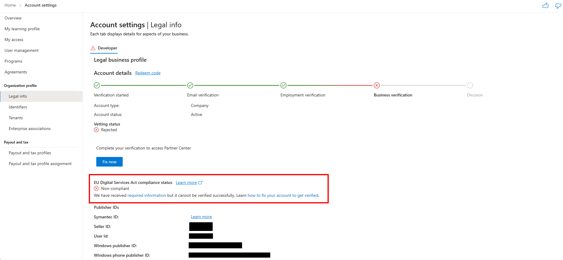 uitgebreide informatie over de screeningstatus