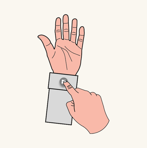 Polspictogram indrukken