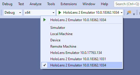 de Visual Studio-toepassing