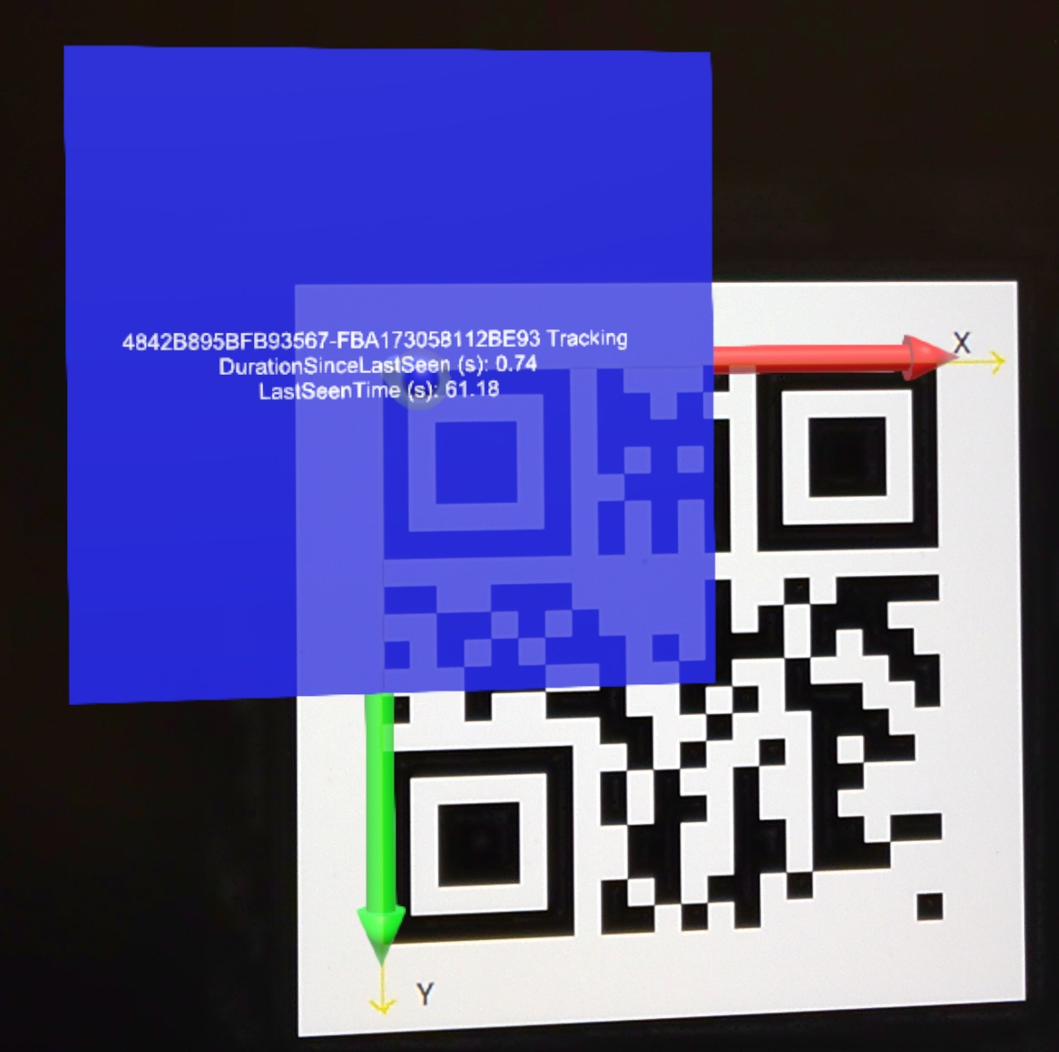 Bijgehouden QR-code