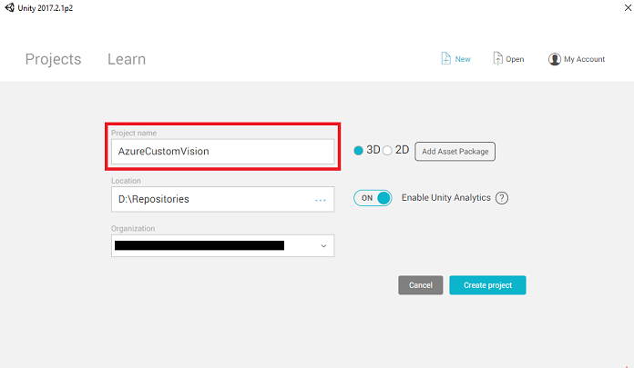 Projectinstellingen configureren