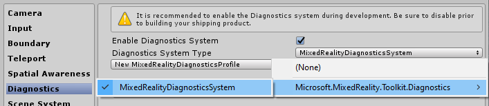 Diagnostische instellingen