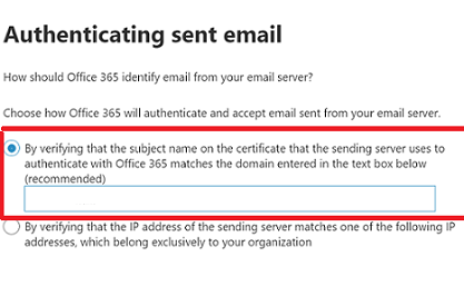 The screen on which a connector is created to manage mail flow in multiple locations.