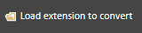 load extension button