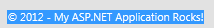 Moje skały aplikacji ASP.NET!