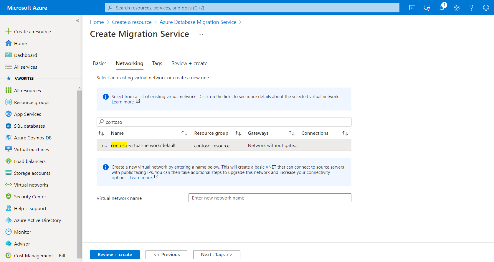 Zrzut ekranu przedstawiający wybieranie sieci.