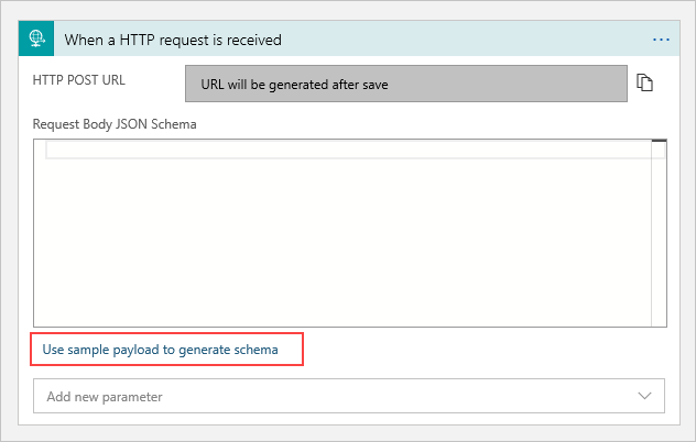 Use sample payload