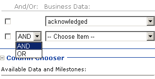 Image that shows where to select your comparison operator in the Operator list.