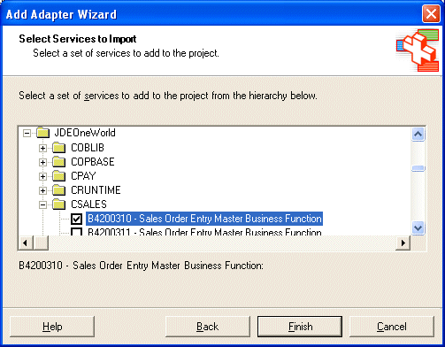 Add Adapter Wizard