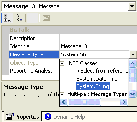 Image that shows where to select System,String.