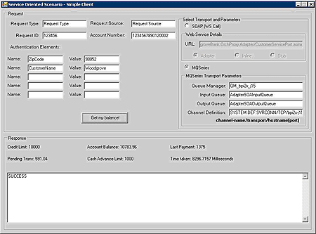 Image that shows the SUCCESS response.